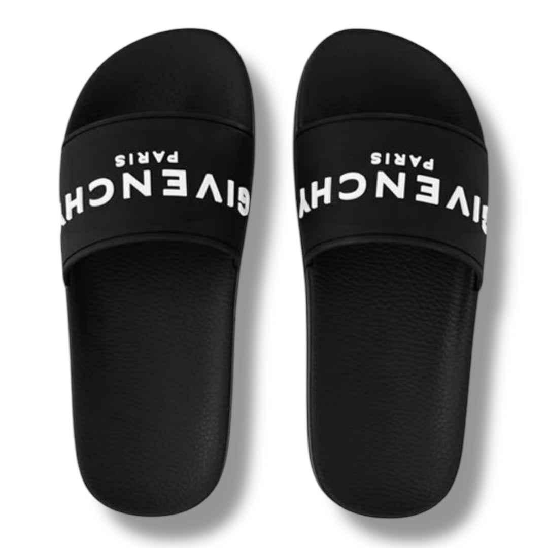 GIVENCHY CLASSIC LOGO POOL SLIDERS BLACK