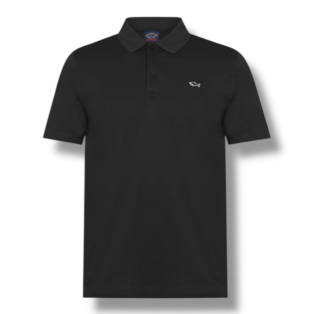 PAUL & SHARK LOGO POLO SHIRT BLACK