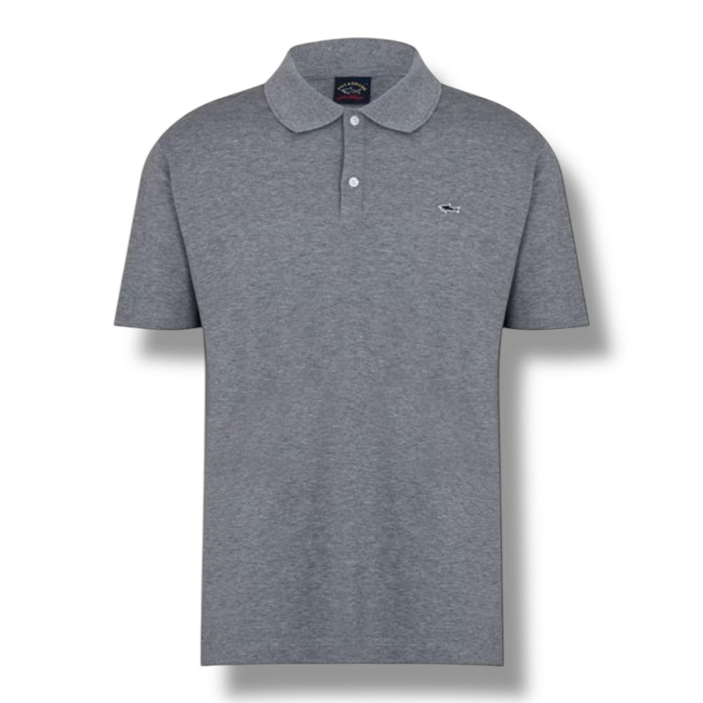 PAUL & SHARK LOGO POLO SHIRT GREY