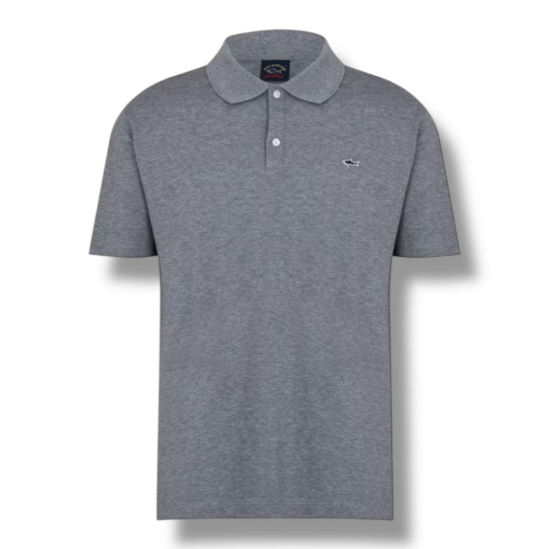 PAUL & SHARK LOGO POLO SHIRT GREY
