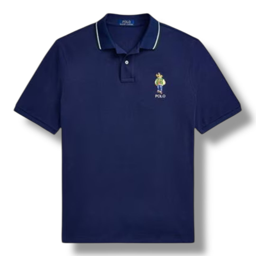 RALPH LAUREN POLO BEAR POLO SHIRT NAVY BLUE