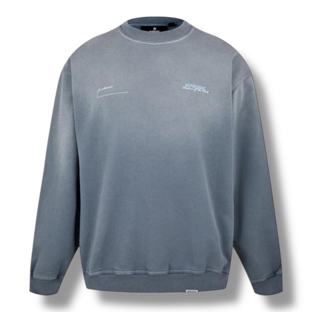 REPRESENT PATRON OF THE CLUB SCRIPT OTTH HOODIE WASHED GREY