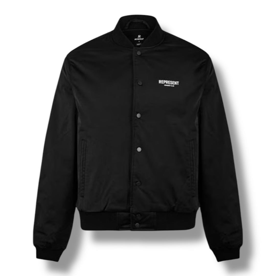 REPRESENT OWNERS CLUB VARSITY JACKET BLACK