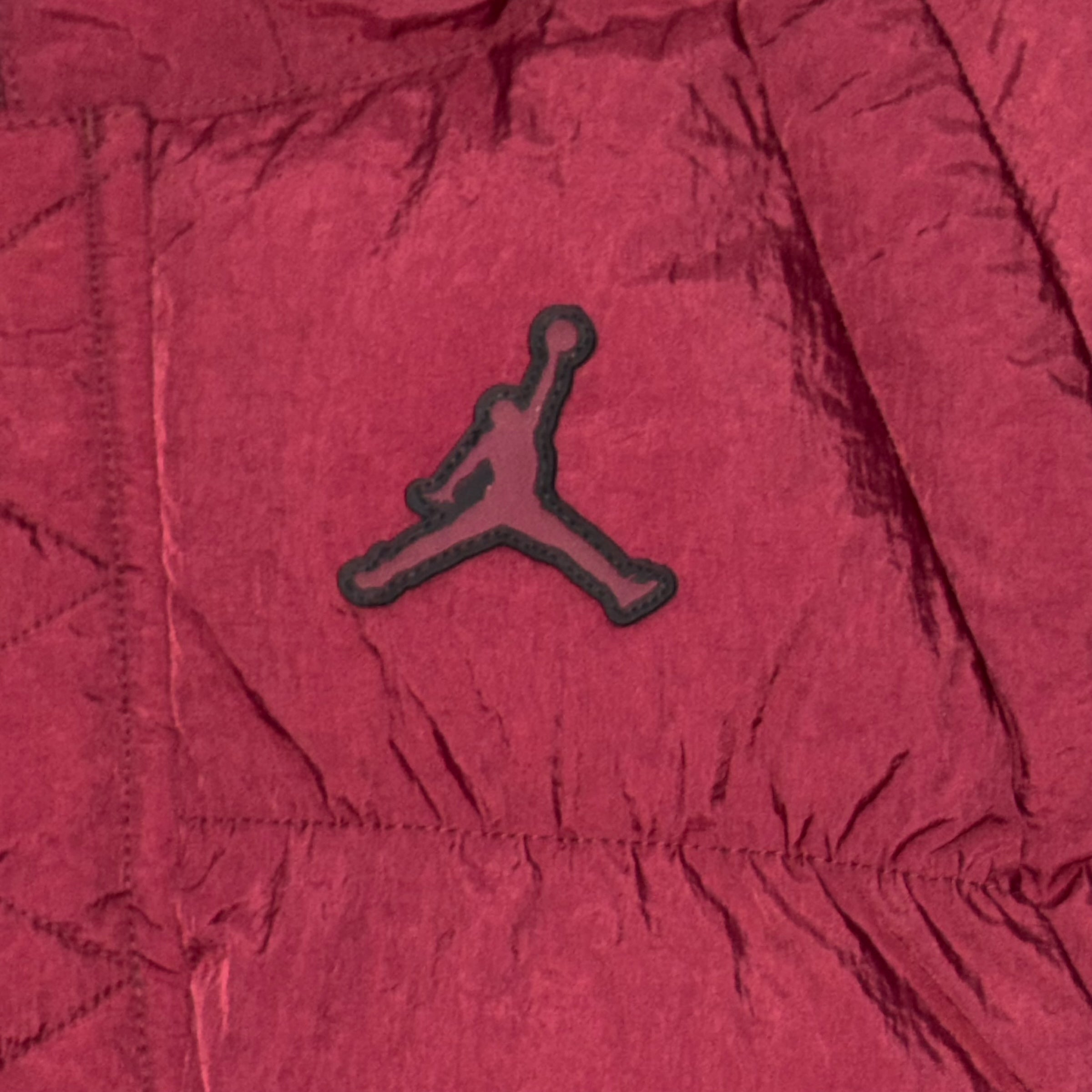 NIKE AIR JORDAN HOODED PUFFER JACKET BURGUNDY