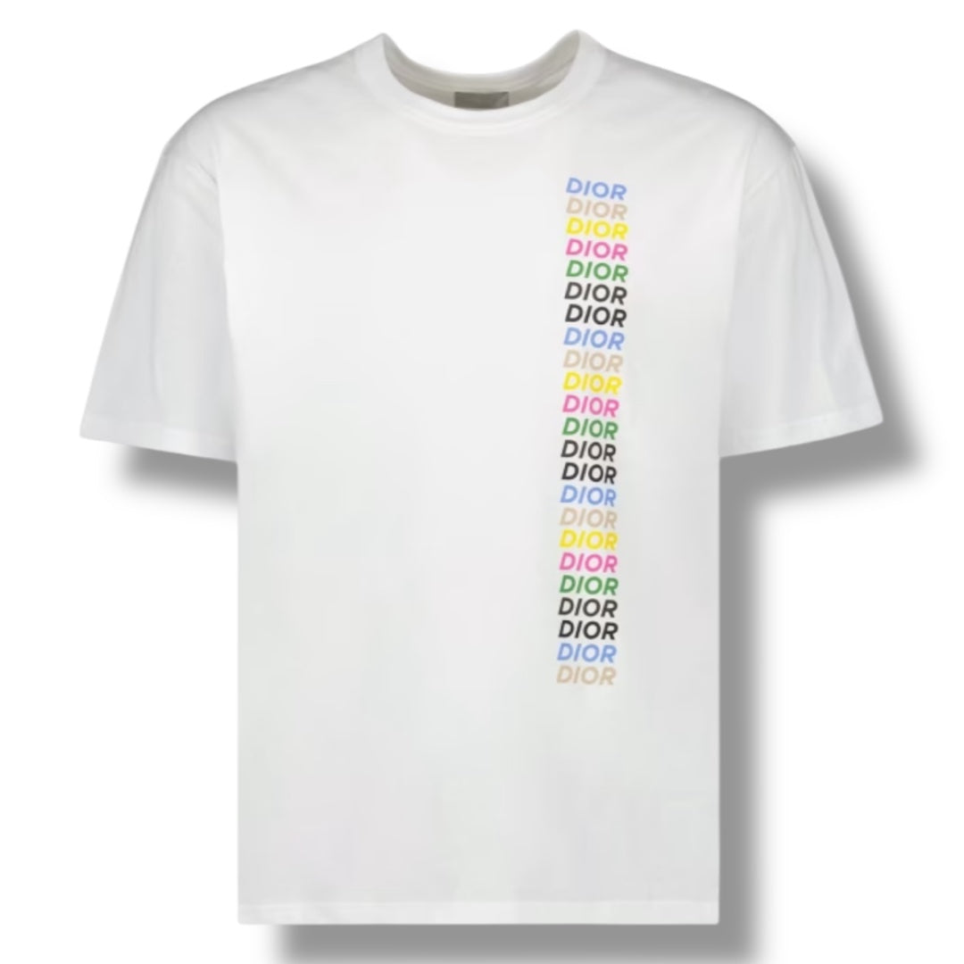 DIOR MULTI LOGO T-SHIRT WHITE