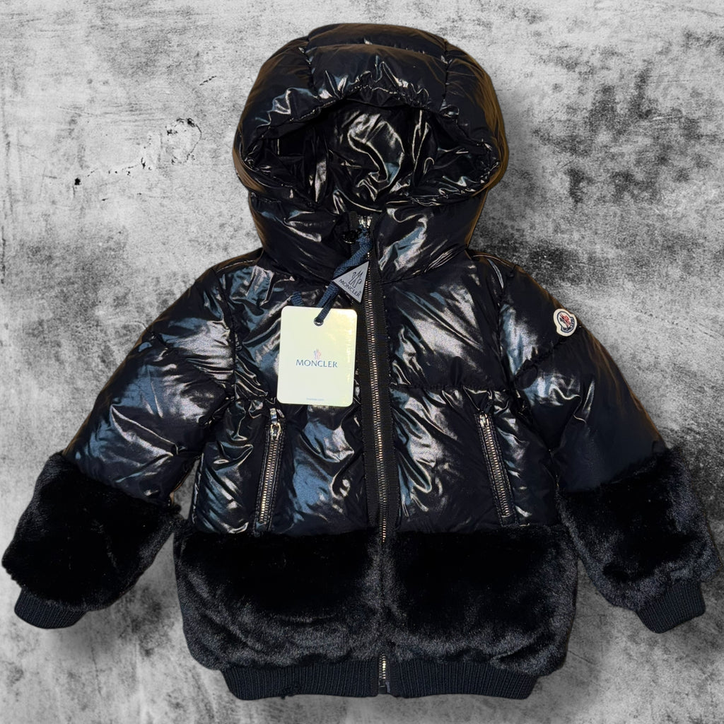 MONCLER GIRLS LOGODEC HOODED JACKET