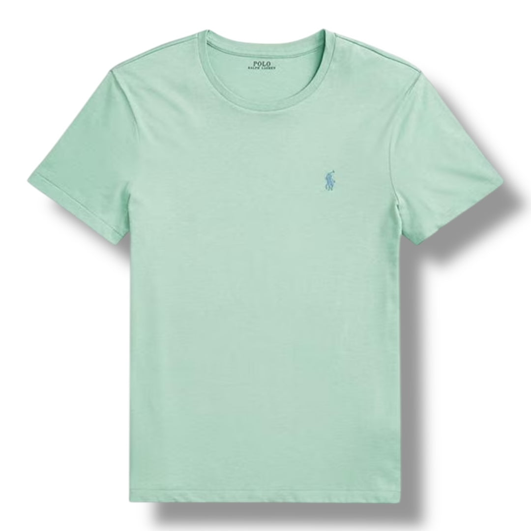 RALPH LAUREN CUSTOM FIT T-SHIRT LIGHT GREEN