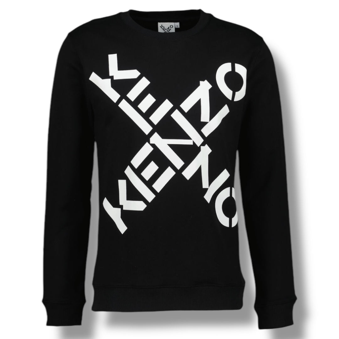 KENZO CROSS LOGO SWEATSHIRT BLACK
