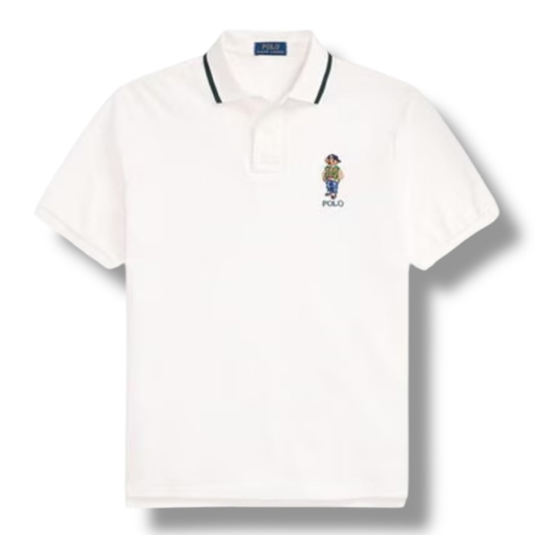 RALPH LAUREN POLO BEAR POLO SHIRT WHITE