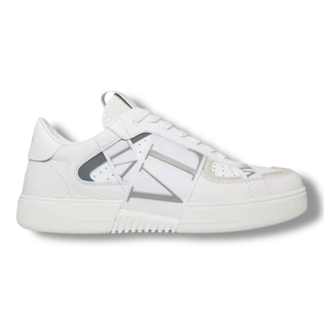 VALENTINO VLTN LOW TRAINERS WHITE - GREY
