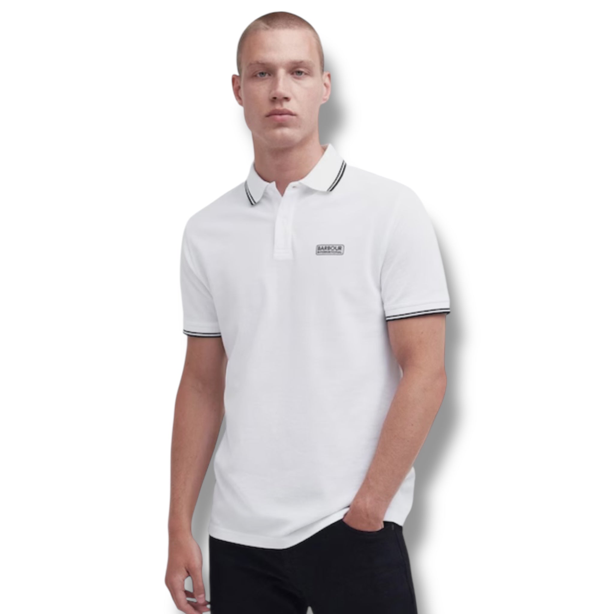 BARBOUR INTERNATIONAL POLO SHIRT WHITE