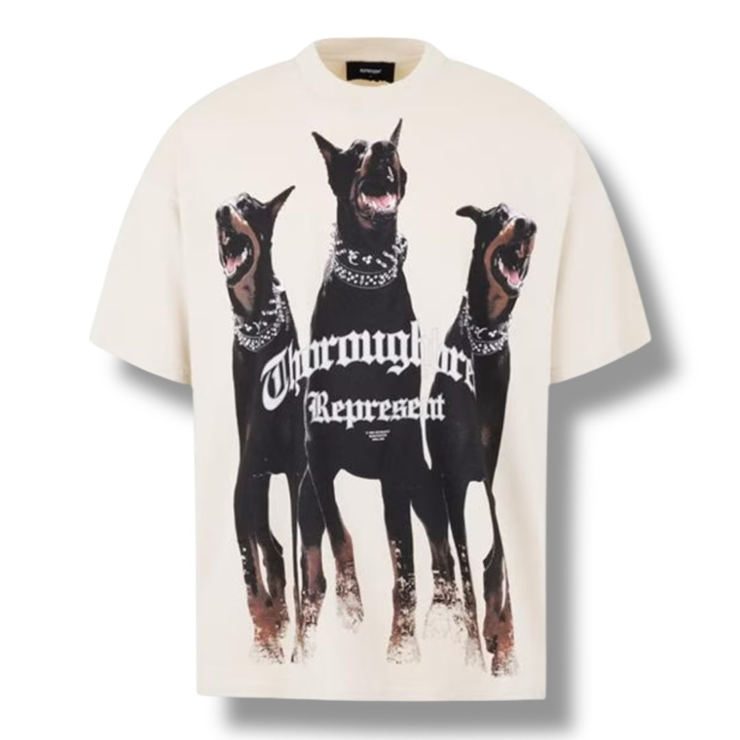 REPRESENT THOROUGHBRED DOG T-SHIRT WHITE