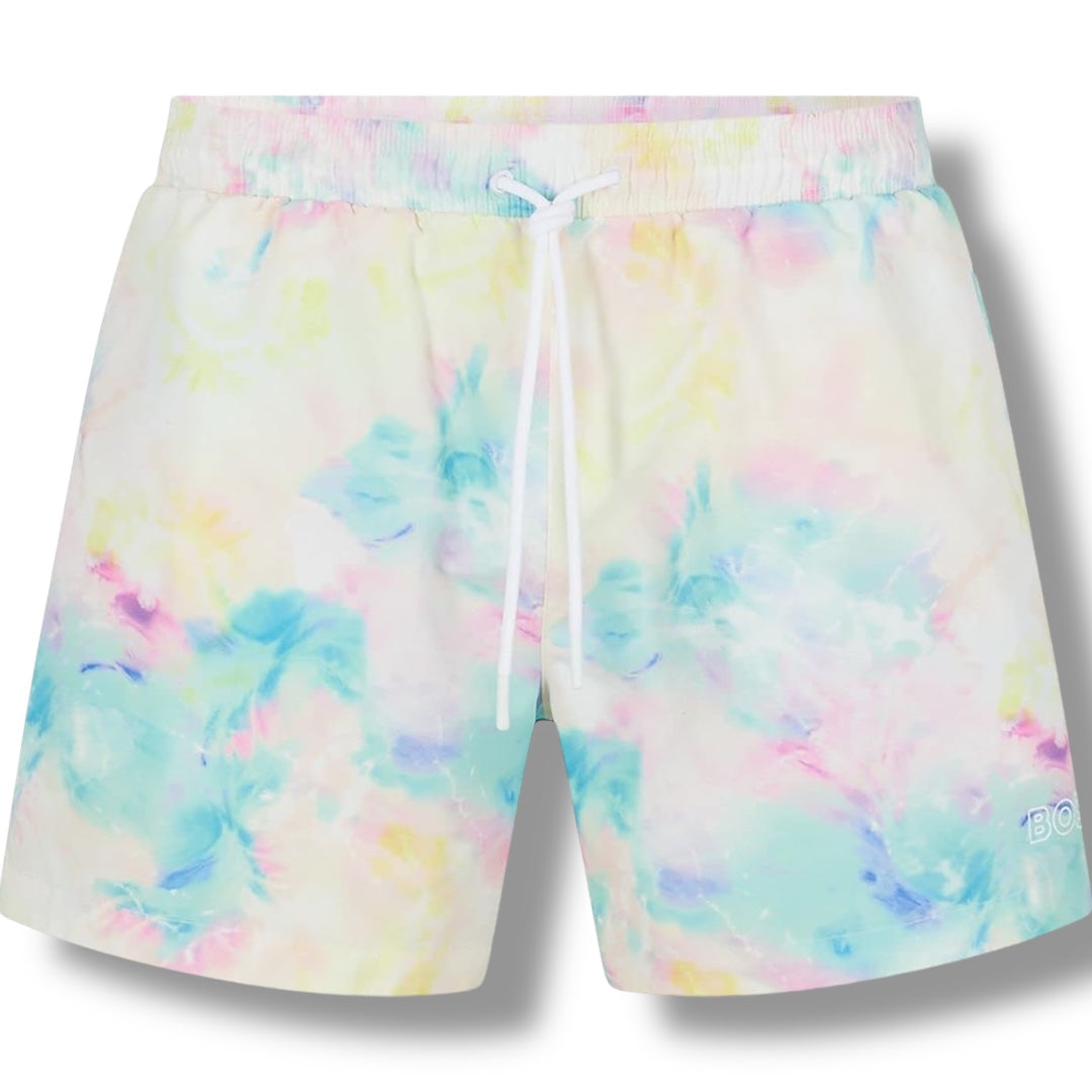 HUGO BOSS MARBLE SWIM SHORTS PINK * SALE *