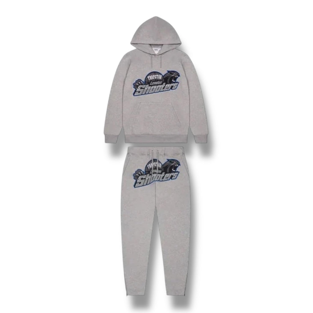 TRAPSTAR SHOOTERS HOODED TRACKSUIT GREY