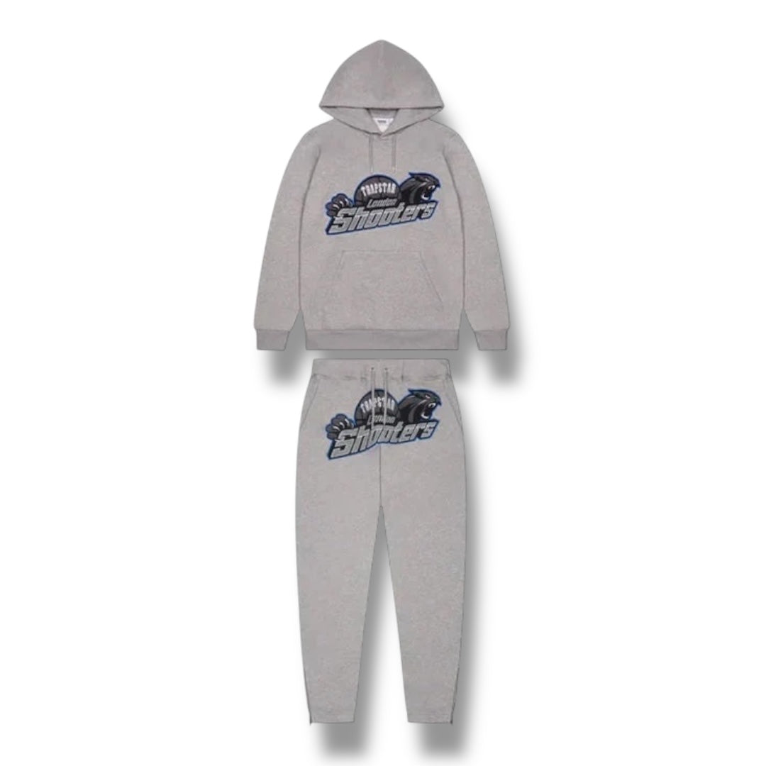 TRAPSTAR SHOOTERS HOODED TRACKSUIT GREY