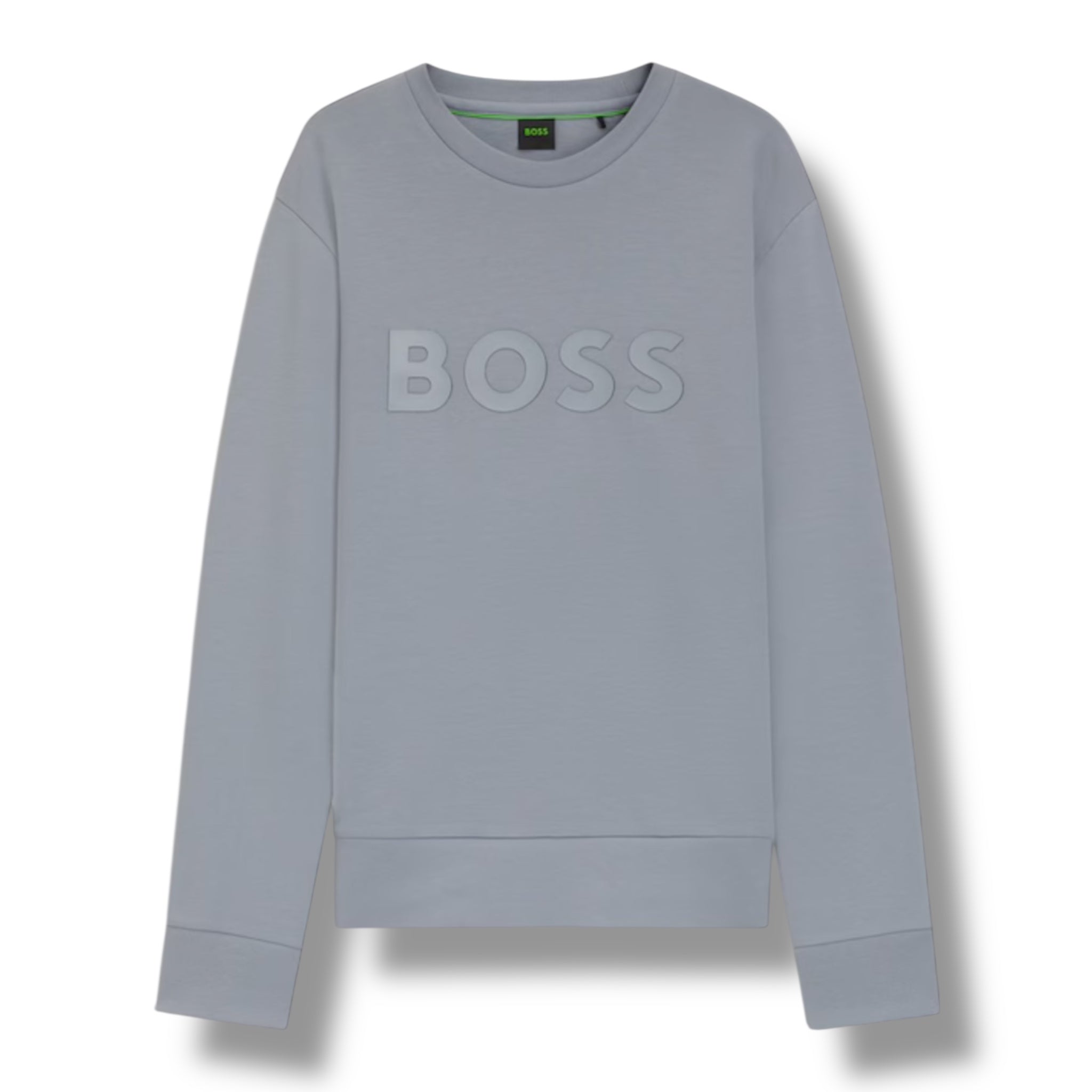 HUGO BOSS LOGO TECH SWEATSHIRT GREY