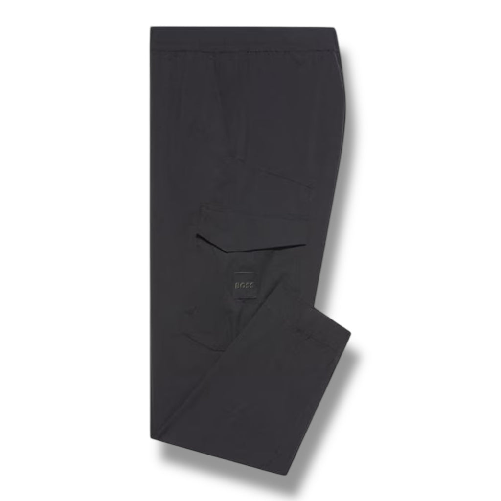 HUGO BOSS URBANEX TECH CARGO PANTS BLACK