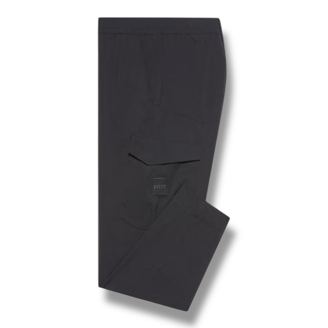 HUGO BOSS URBANEX TECH CARGO PANTS BLACK