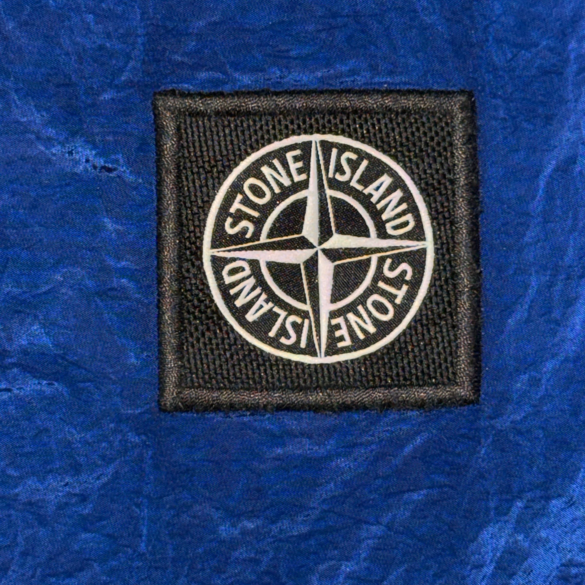 STONE ISLAND PATCH LOGO SWIM SHORTS NYLON METAL BLUETTE