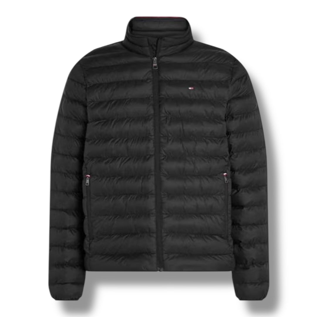 TOMMY HIFILGER CORE PACKABLE JACKET BLACK