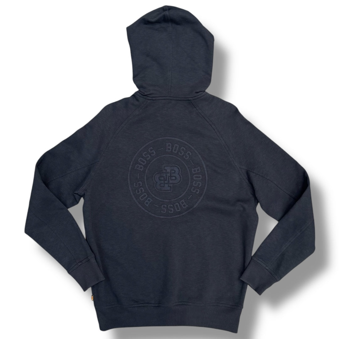 HUGO BOSS EMBROIDERED LOGO HOODIE NAVY BLUE *SALE*