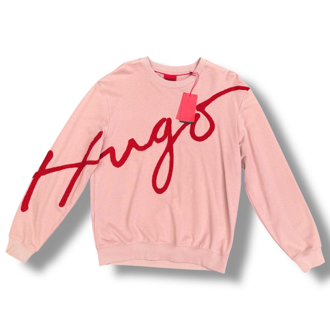 HUGO BOSS HUGO SIGNATURE SWEATSHIRT PINK *SALE*