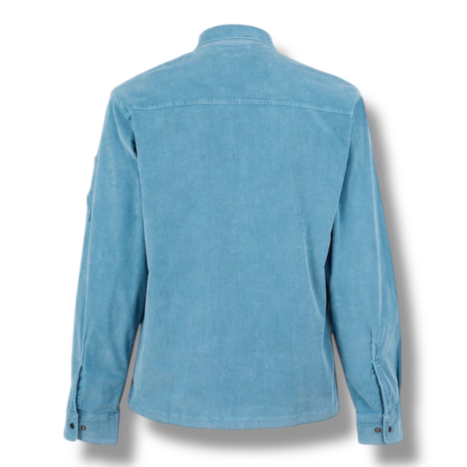 CP COMPANY LENS CORDUROY OVERSHIRT AEGEAN BLUE