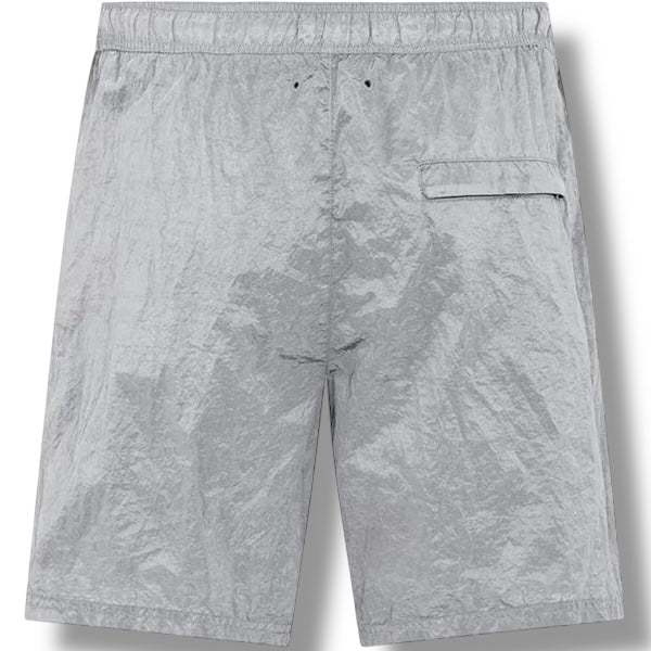 STONE ISLAND PATCH LOGO SWIM SHORTS NYLON METAL CIELO BLUE