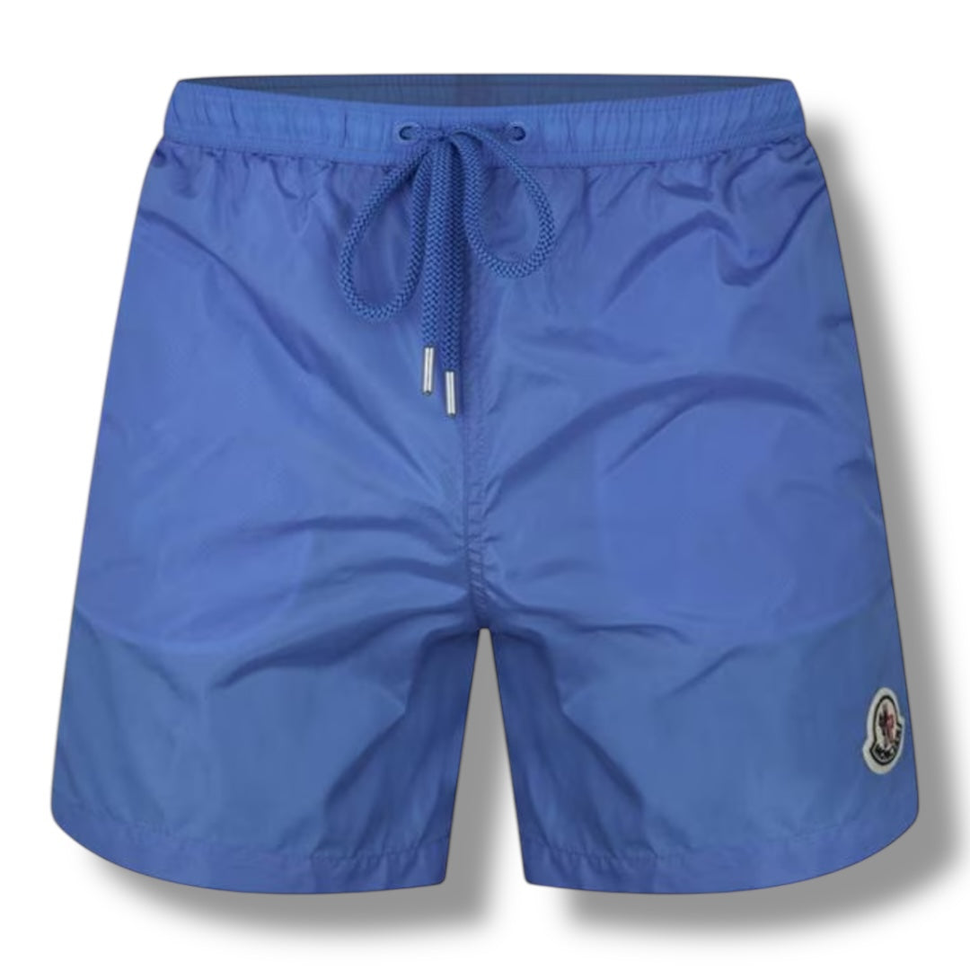 MONCLER NYLON SWIM SHORTS BLUE