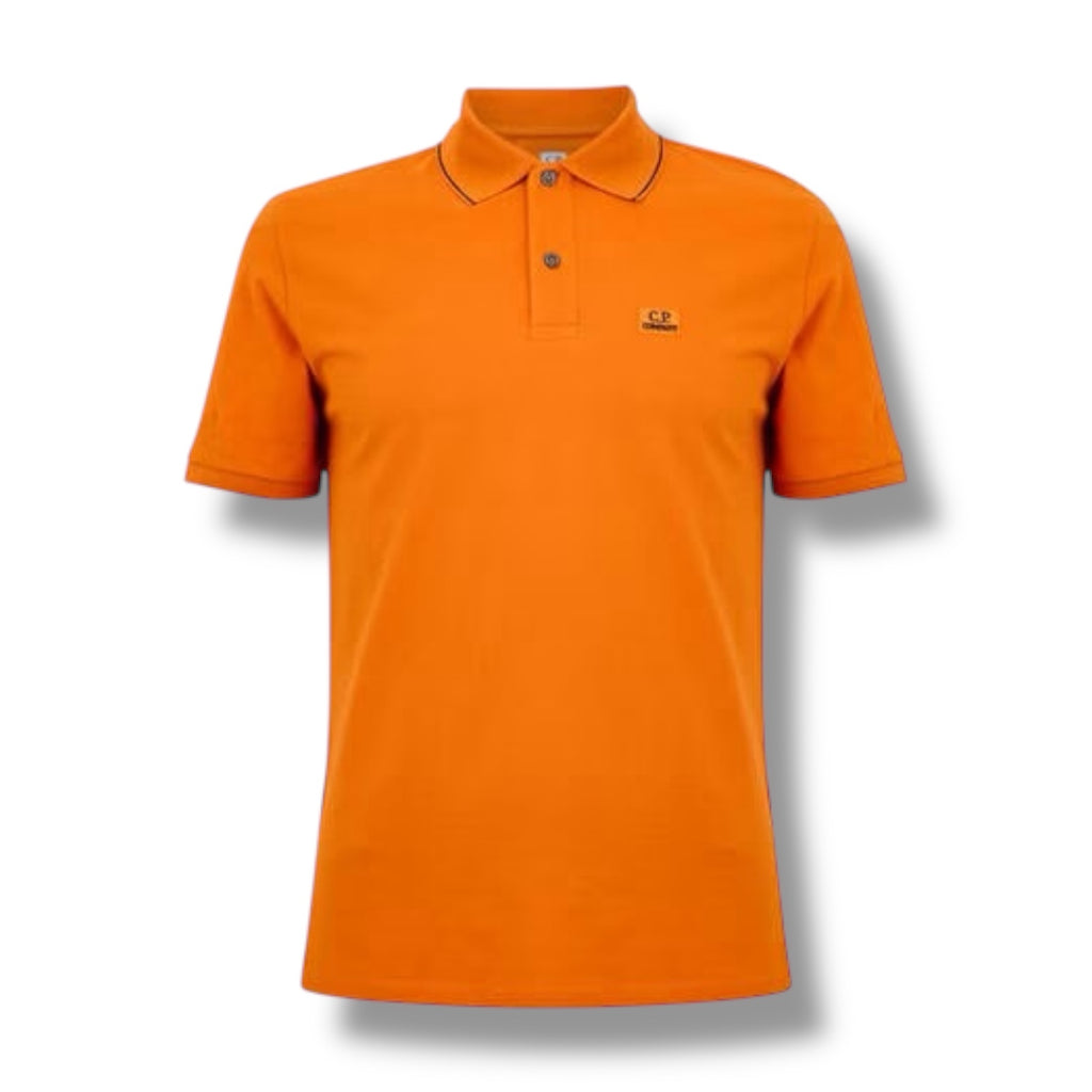 CP COMPANY POLO SHIRT ORANGE