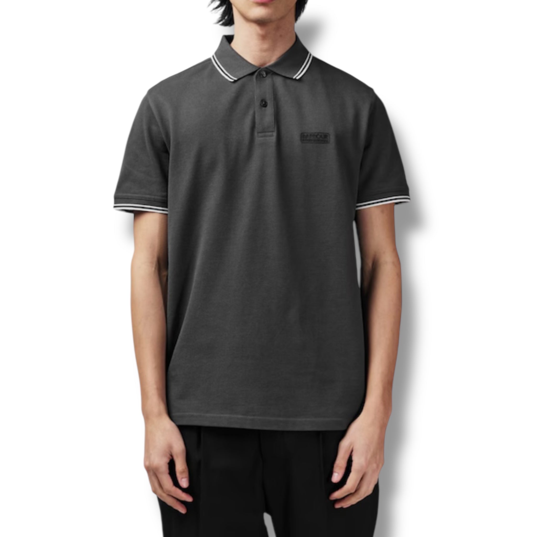 BARBOUR INTERNATIONAL POLO SHIRT DARK GREY