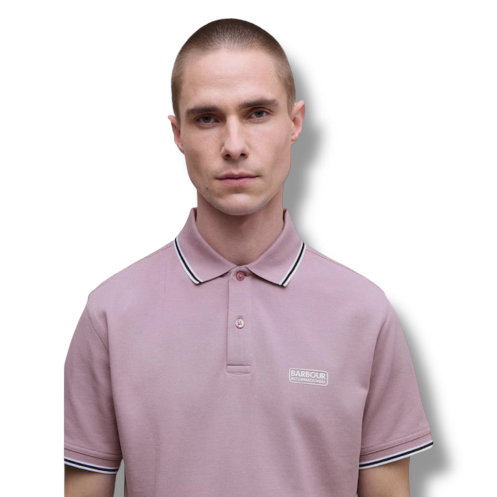 BARBOUR INTERNATIONAL POLO SHIRT PINK