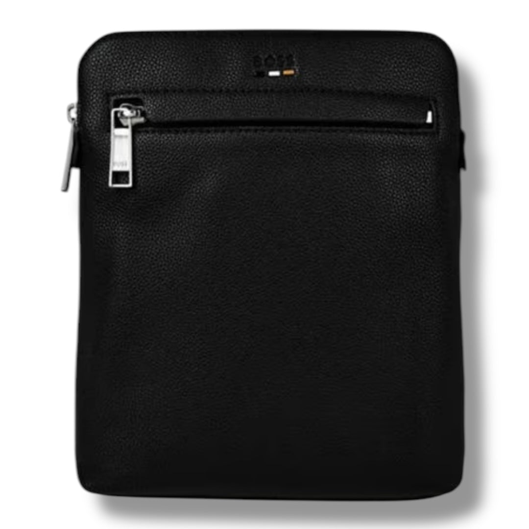 HUGO BOSS TRI COLOR ENVELOPE CROSS BODY BAG BLACK