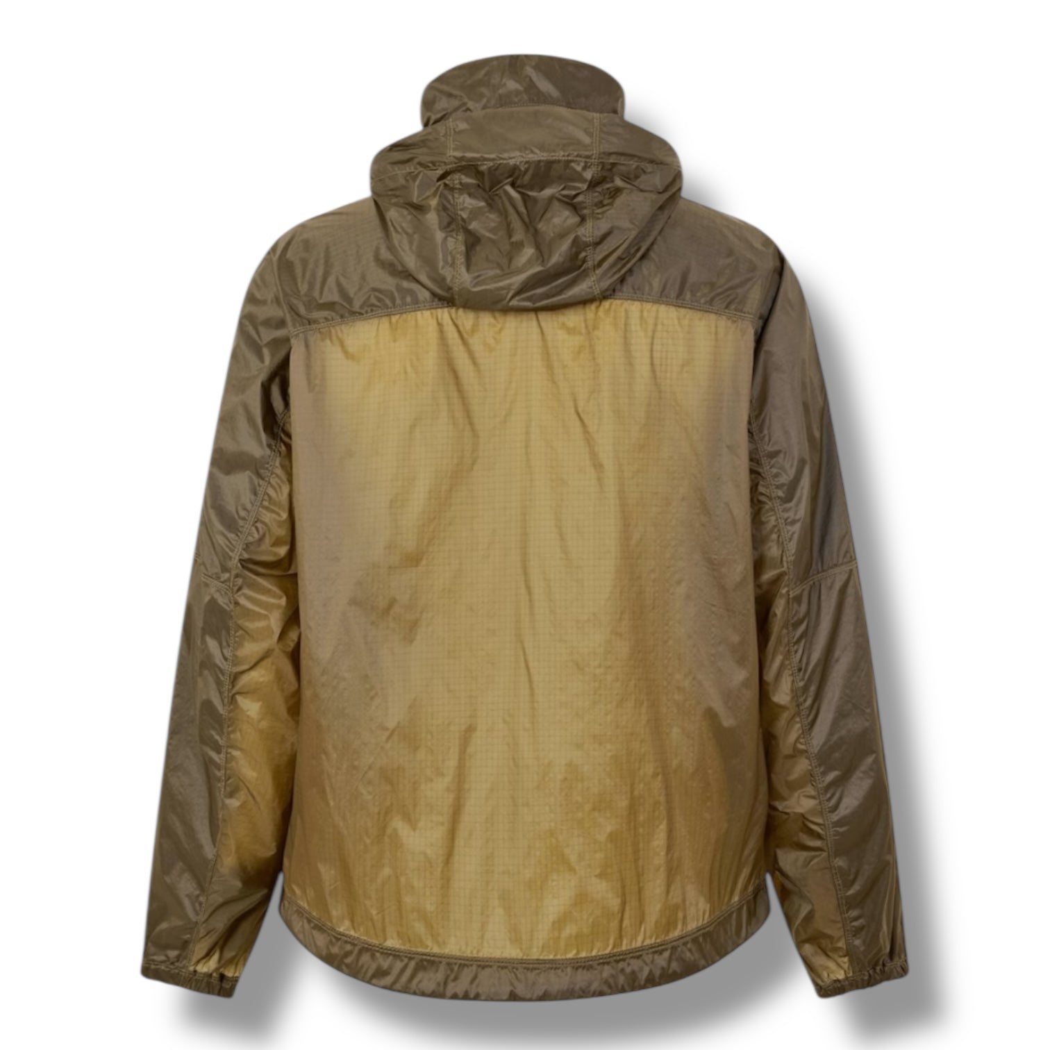 STONE ISLAND HOODED RAIN JACKET KHAKI GREEN