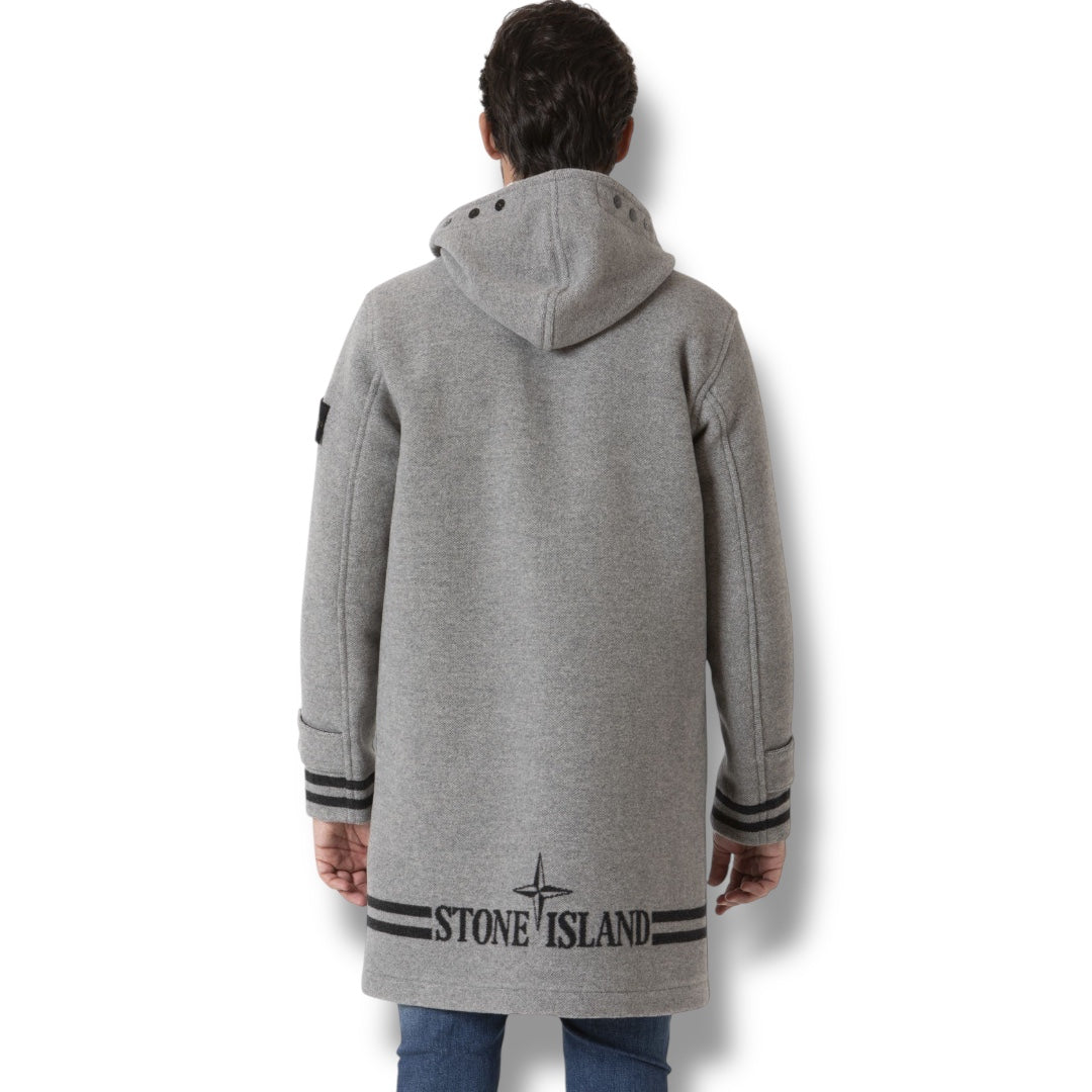 STONE ISLAND PANNO JACQUARD HOODED JACKET GREY * SALE *