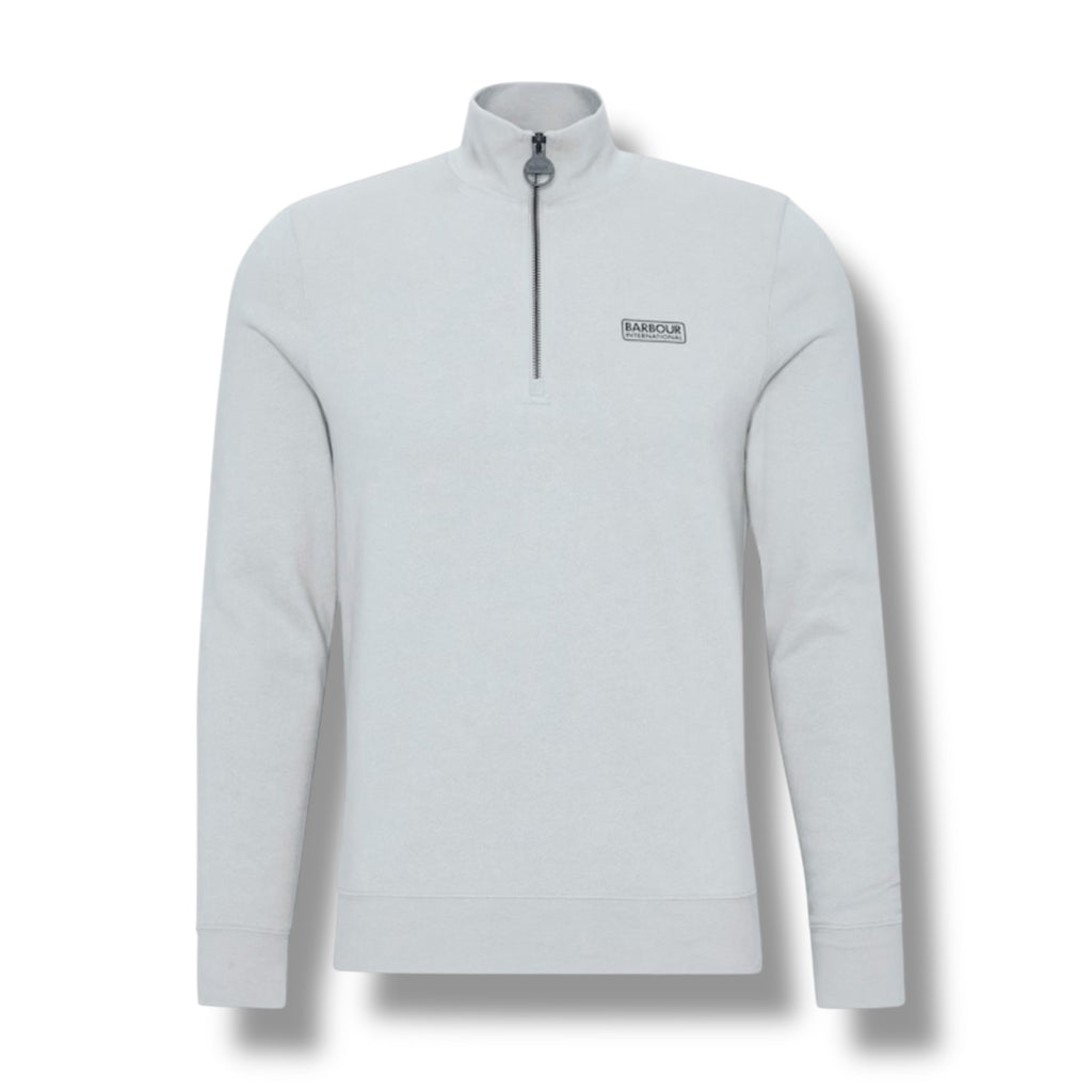 BARBOUR INTERNATIONAL 1/4 ZIP SWEATSHIRT GREY