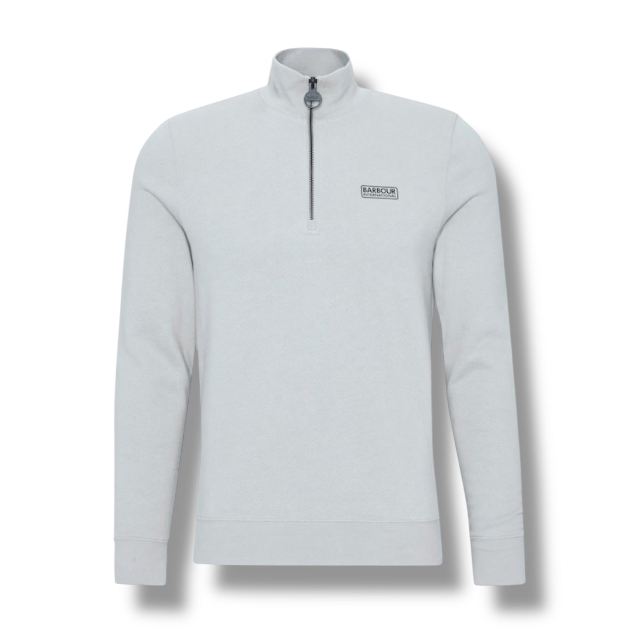BARBOUR INTERNATIONAL 1/4 ZIP SWEATSHIRT GREY