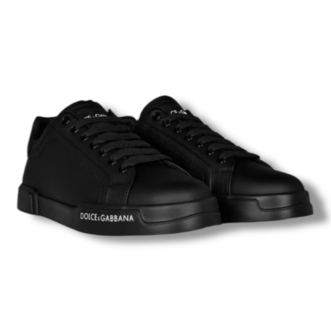 DOLCE & GABBANA D&G PORT  CLASSIC TRAINERS BLACK
