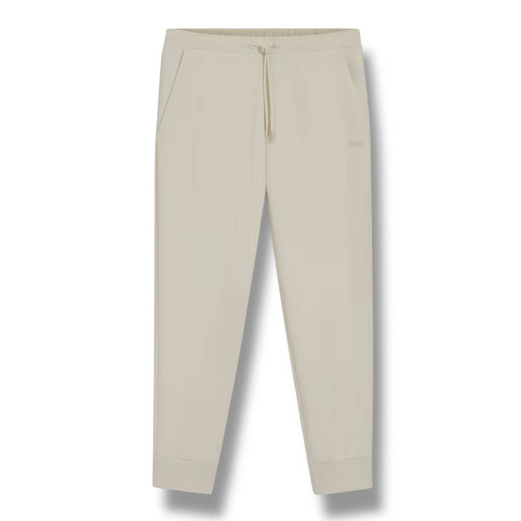 HUGO BOSS CURVED LOGO FULL ZIP HOODED TRACKSUIT BEIGE