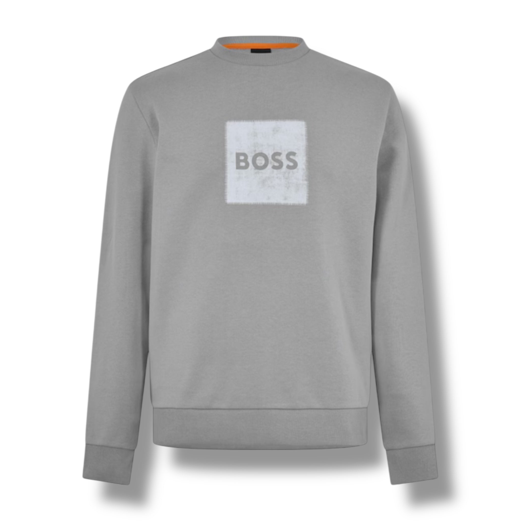 HUGO BOSS STAMP LOGO SWEATSHIRT GREY