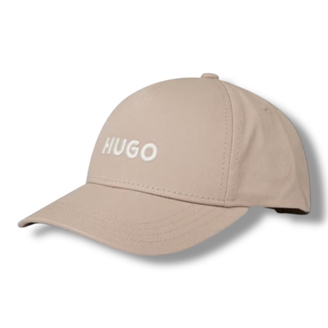 HUGO BOSS HUGO EMBROIDERED LOGO BASEBALL CAP BEIGE