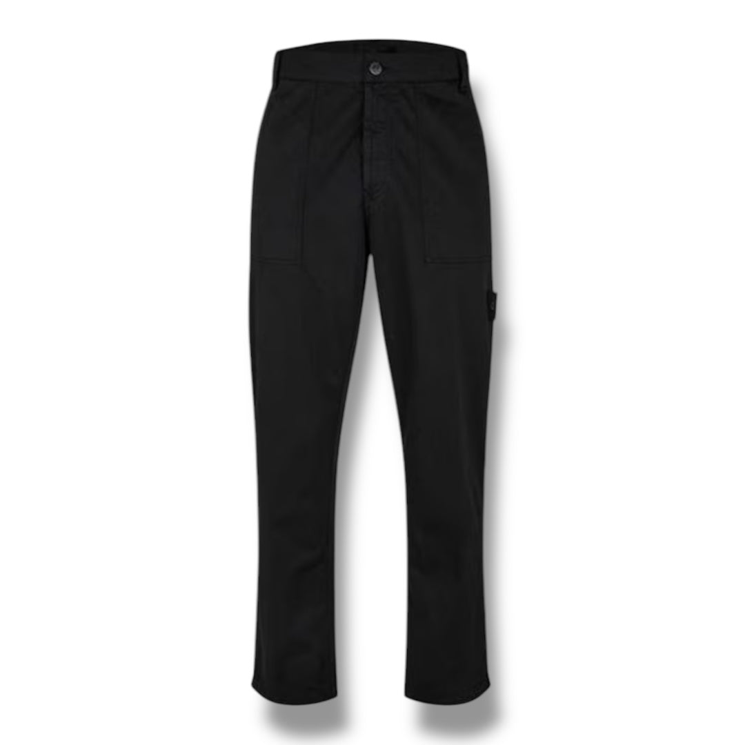 STONE ISLAND GHOST CARGO PANTS BLACK