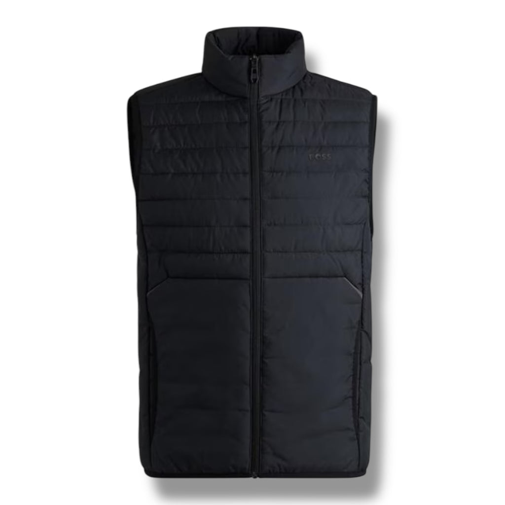 HUGO BOSS THOR TECH LIGHTWEIGHT PADDED GILET NAVY BLUE