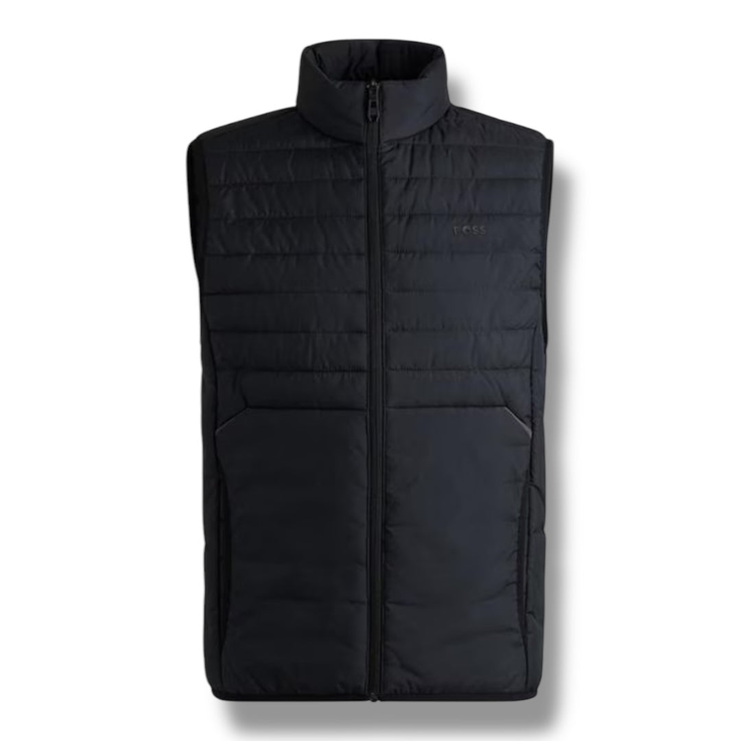 HUGO BOSS THOR TECH LIGHTWEIGHT PADDED GILET NAVY BLUE