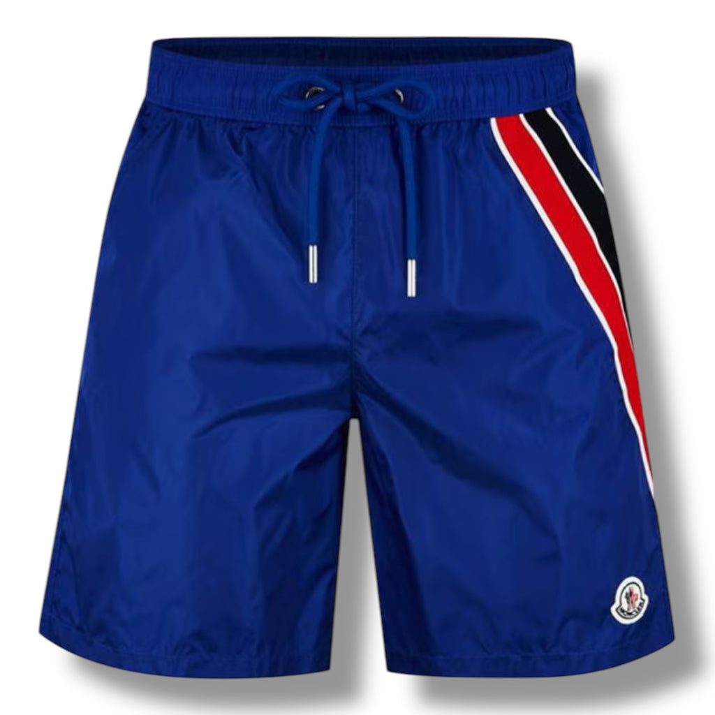 MONCLER ARCH NYLON SWIM SHORTS BLUE