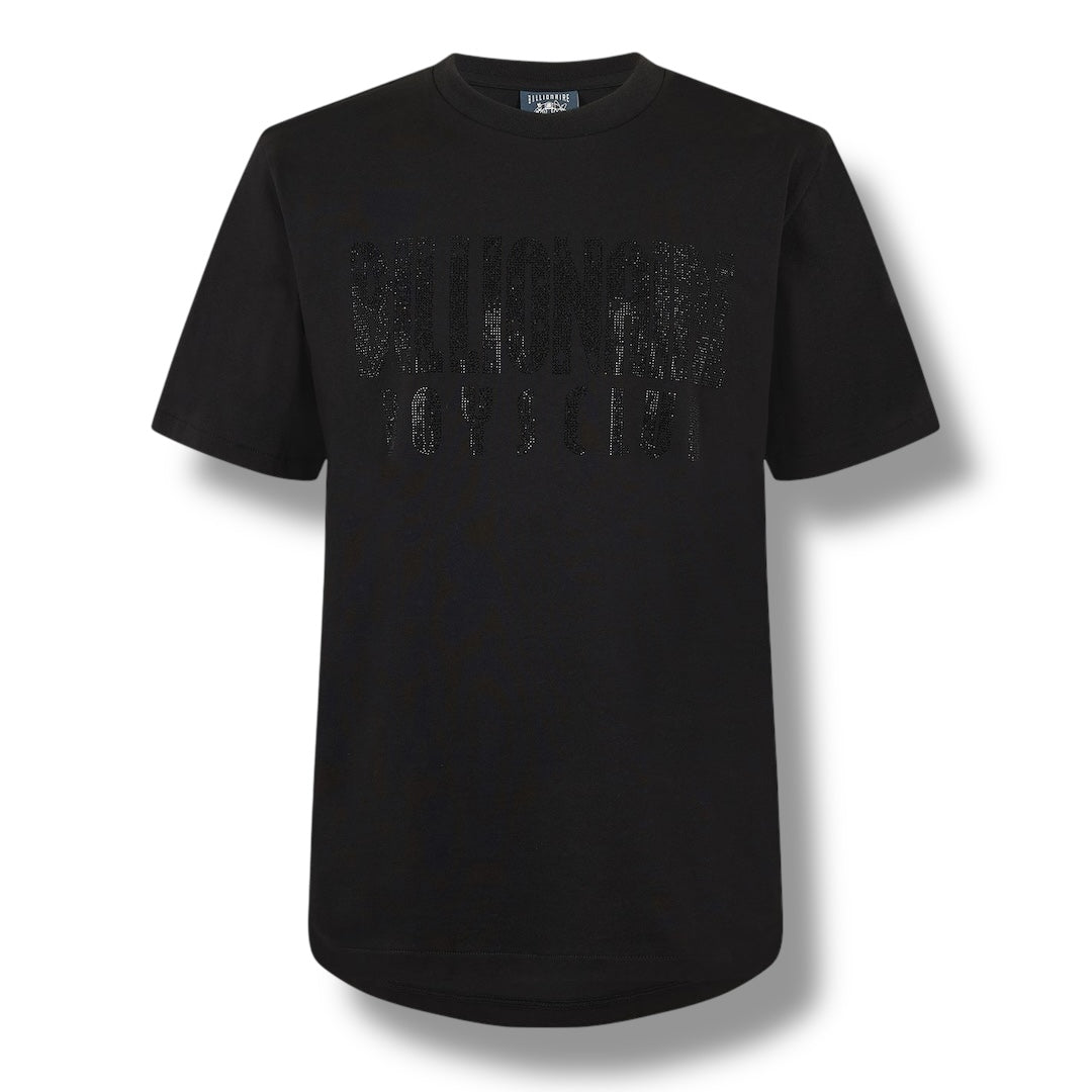 BILLIONAIRE BOYS CLUB RHINESTONE ARCH T-SHIRT BLACK