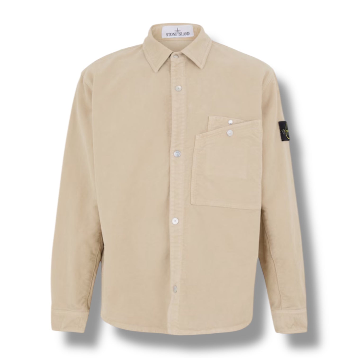 STONE ISLAND MSKIN OVERSHIRT BEIGE
