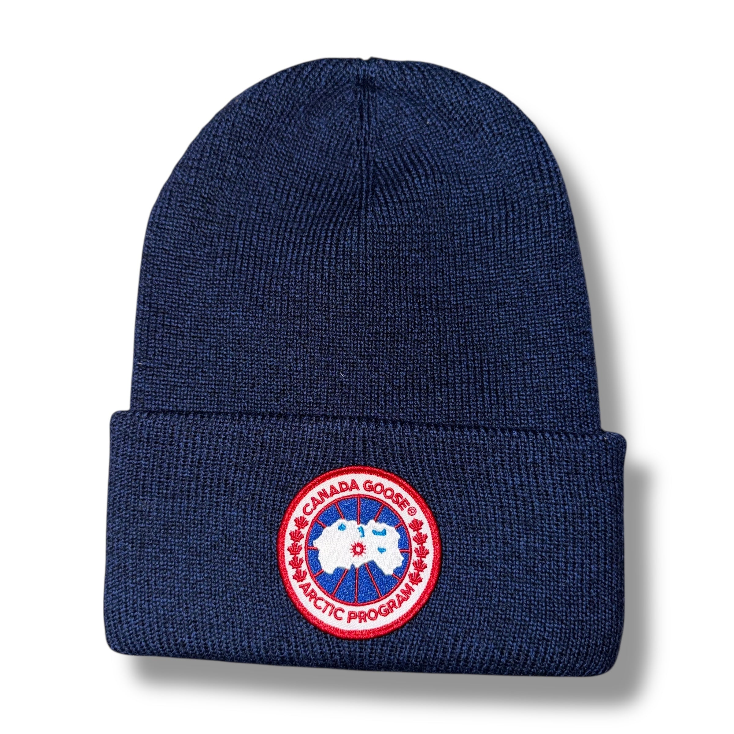 CANADA GOOSE ARTIC DISC BEANIE HAT BLUE