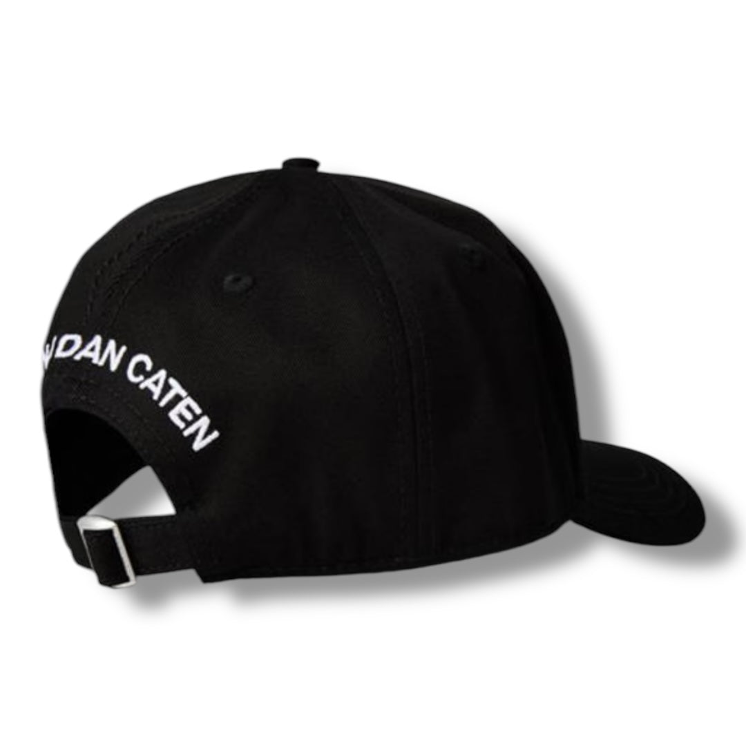 DSQUARED2 SIGNATURE BASEBALL CAP BLACK