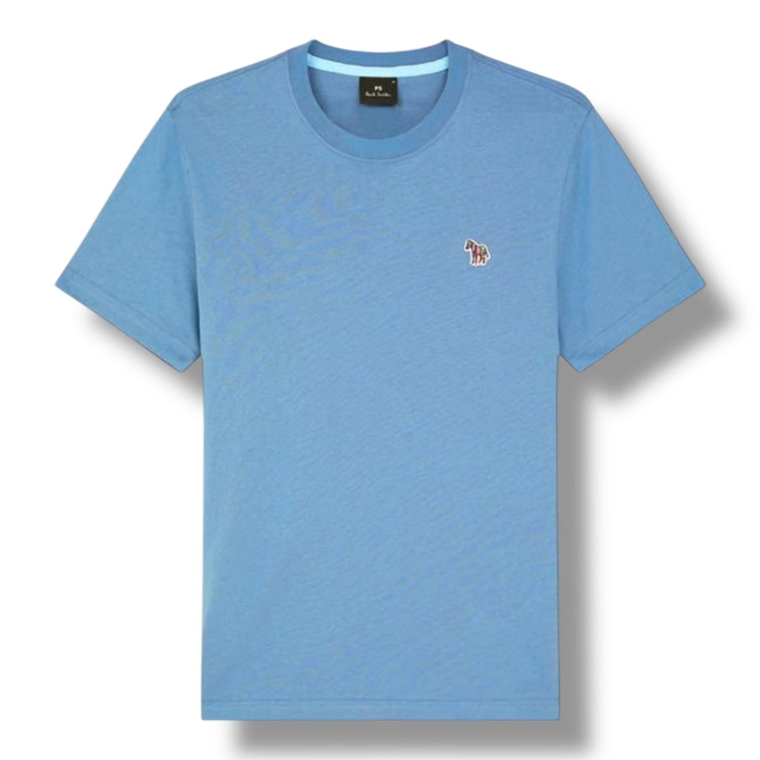 PAUL SMITH ZEBRA T-SHIRT MID BLUE